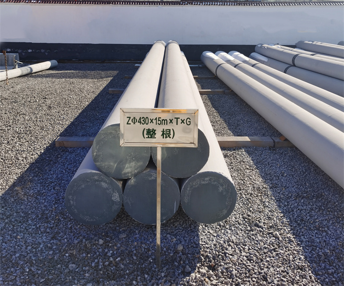 伊犁430×15米×T×G终端电线杆