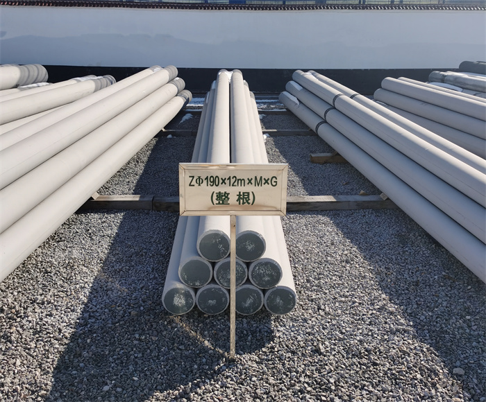 伊犁190×12米钢筋混凝土水泥电线杆